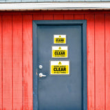 Classic Framed Plus Keep Aisle Clear at All Times Door or Wall Sign | Miscellaneous Warning Signs - Industrial & Construction