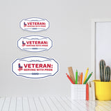 Victorian Plus Veteran: Serving with Pride Wall or Door Sign| Honor Veterans with Military Signs | US Pride | Businesses and Homes