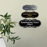 Signs ByLITA Designer Emergency Exit Only Wall or Door Sign