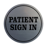 Signs ByLITA Circle Patient Sign In Wall or Door Sign