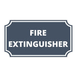 Notched Standard Fire Extinguisher Wall or Door Sign | Facilities and Rooms Sign