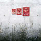 Portrait Round Plus Report Faulty Wiring or Appliances Wall or Door Sign | Electric Safety Sign