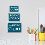 Classic Framed Plus Salón del Coro — Choir Room Door or Wall Sign | Spanish - Church Room & Area Signs