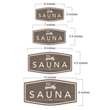 Fancy Plus Sauna — Wall or Door Sign | Sauna & Steam Room - Sign