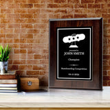 Skateboarding Customizable Wooden Award Plaque | Easel Mount Option | Achievement and Recognition Personalizable Plaques