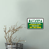 Classic Framed Plus You Can Only Do Your Business Legally When The RV Is Off The Road Wall or Door Sign | RV Accessories