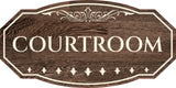 Victorian Plus Courtroom Wall or Door Sign | Legal and Courtroom Signage