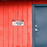 Enter At Your Own Risk! Not Responsible For Injuries/ Accidents Of Any Kind 5" x 10" Hanging Wall or Door Sign | Safety Signs
