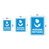 Portrait Round Plus Nursing Mothers Wall or Door Sign | Baby Rooms Signage