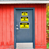 Classic Framed Plus Caution Falling Objects Wear Protective Gear Door or Wall Sign | Workplace Health and Safety Warning Signage
