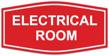 Signs ByLITA Fancy Electrical Room Authorized Personnel Only Sign - Laser-Engraved Lettering | Durable ABS Plastic | Vibrant Colors | Powerful Foam Tape