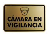 Signs ByLITA Classic Framed Cámara en Vigilancia Security Wall or Door Sign