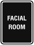 Signs ByLITA Portrait Round Facial Room Sign - Laser-Engraved Lettering | Durable ABS Plastic | Vibrant Colors | Powerful Foam Tape
