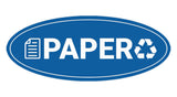 Signs ByLITA Oval Paper Sign - Laser-Engraved Lettering | Durable ABS Plastic | Vibrant Colors | Powerful Foam Tape
