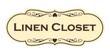 Designer Linen Closet Wall or Door Sign