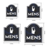 Mens (Restroom Vector)' Headstone ? Wall/Door Restroom & Hygiene Sign