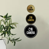 Signs ByLITA Circle On Camera Wall or Door Sign