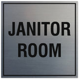 Signs ByLITA Square Janitor Room Sign - Easy Installation | Durable Material