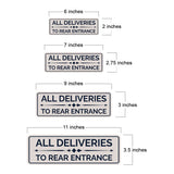 Standard Plus All Deliveries to Rear Entrance — Wall or Door Sign | Delivery & loading - Sign