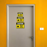 Classic Framed Plus Caution: Equipment Subject to Lockout Procedures Door or Wall Sign | Miscellaneous Warning Signs - Industrial & Construction