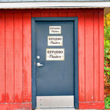 Classic Framed Plus Estudio del Pastor — Pastor's Study Door or Wall Sign | Spanish - Church Room & Area Signs