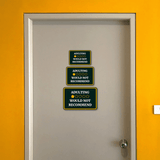Classic Framed Plus Adulting Would Not Recommend Wall or Door Sign | Funny Home Or Office Decor