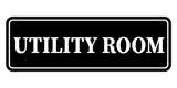Standard Utility Room Wall or Door Sign