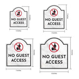 No Guest Access' Headstone - Wall or Door Signs ? Access & Control Sign