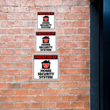 Square Plus Protected By Home Security System Door or Wall Sign | Warning Signage