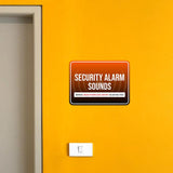 Classic Framed Plus Security Alarm Sounds When Unauthorized Entry is Detected Door or Wall Sign | Surveillance & Alarm Systems