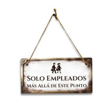 Spanish Signs - 5 x 10" Hanging Signs
