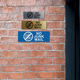 Basic No Junk Mail Wall or Door Sign