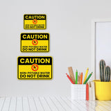 Classic Framed Plus Caution: Non-Potable Water – Do Not Drink Door or Wall Sign | Miscellaneous Warning Signs - Industrial & Construction