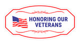 Victorian Plus Honoring Our Veterans Wall or Door Sign | Honor Veterans with Military Signs | US Pride | Businesses and Homes