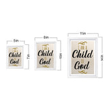 Designs ByLITA I Am A Child Of God, Wall Print Art | Religious Home Decor (Unframed or Framed)