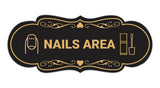 Signs ByLITA Designer Nails Area Makeup Area Wall or Door Sign