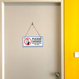 Please Shower Before Entering the Pool' Pool Signs - 5 x 10" Hanging Signs