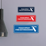 Signs ByLITA Standard Foam Spray Fire Extinguisher Door or Wall Sign | Easy Installation | Elegant Design