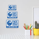 Classic Framed Plus Face Shield Required – Flying Debris Risk Door or Wall Sign | Miscellaneous Warning Signs - Industrial & Construction