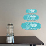 Designer Plus Hydration Station Wall or Door Sign | Business & Public Signage