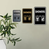 Signs ByLITA Portrait Round Showers (Multiple) Wall or Door Sign