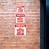 Square Plus Warehouse Wall or Door Sign | Health & Safety Warehouse Business Signage