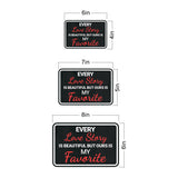Classic Framed Plus Every Love Story Is Beautiful But Ours Is My Favorite Wall or Door Sign | Homely Decor
