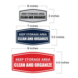Signs ByLITA Fancy Keep Storage Area Clean and Organized Durable ABS Plastic Laser Engraved Easy Installation Elegant Design Wall or Door Sign