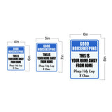 Portrait Round Plus Good Housekeeping This Is Your Home Away From Home Please Help Keep It Clean Door or Wall Sign | Office Housekeeping Signage