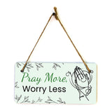 Inspirational and Motivational Religious 5x10 Hanging Plus Wall or Door Sign