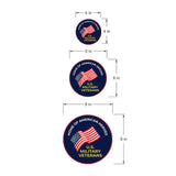 Circle Plus Home of American Heroes: U.S. Military Veterans Door or Wall Sign Honor Veterans with Military Signs | US Pride | Veteran Gratitude and Discount Signs