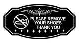 Victorian Please Remove Your Shoes Thank You (Sneaker) Wall or Door Sign