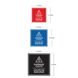 Signs ByLITA Square Garbage Chute Door or Wall Sign | Spanish Bilingual Business And Office Signs