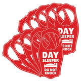 Day Sleeper Do Not Knock Door Hanger | House or Business Door Sign